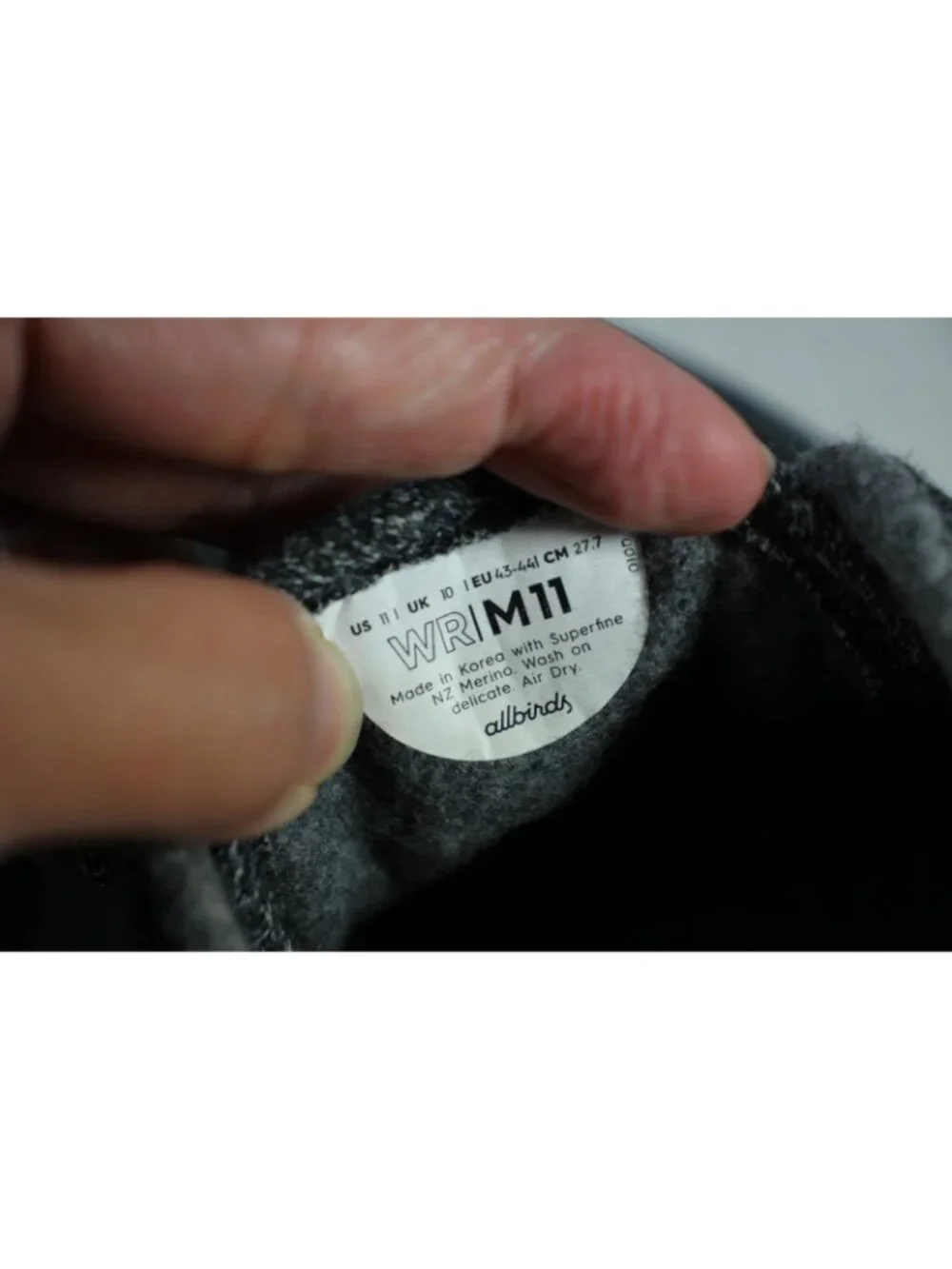 Allbirds The Wool Runner Shoes Mens 11 C1337